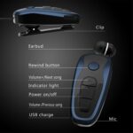 Vibrating Alert Wear Clip Wireless Bluetooth Earphone for Driving – Bild 3