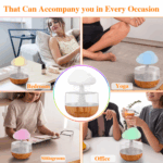 USB Colorful Mushroom Humidifier Rain Cloud Humidifier – Bild 3