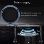 Foldable Fan Portable LED Solar Camping Lantern with Hook – Bild 5