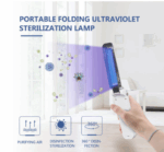 Portable UV disinfection stick folding handheld sterilizing lamp