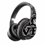 Graffiti Wireless Headsets Bluetooth Stereo Headphones With Microphone