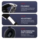 Graffiti Wireless Headsets Bluetooth Stereo Headphones With Microphone – Bild 3