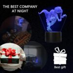 Dinosaur 3D Night Light for Kids Illusion Lamp – Bild 2