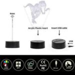 Dinosaur 3D Night Light for Kids Illusion Lamp – Bild 5