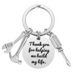 Keychain for Dad Stepfather From Daughter Son