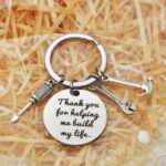 Keychain for Dad Stepfather From Daughter Son – Bild 4