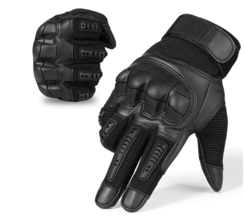 data-394.png Touch Screen Tactical Rubber Hard Knuckle Full Finger Gloves – Bild 1