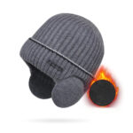 Winter Hats for Men and Women Unisex Knit Wool Hat Thick Fleece Lined – Bild 2