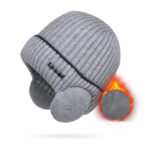 Winter Hats for Men and Women Unisex Knit Wool Hat Thick Fleece Lined – Bild 4