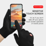 Winter Cycling Gloves Thermal Gloves With Wrist Support Touch Screen – Bild 2