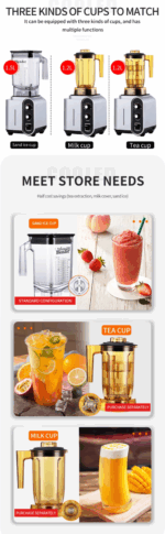 10 Speeds Commercial Teapresso Machine Smoothie Blender – Bild 2