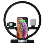 Fast Wireless Charger Dock Station US PLUG Black – Bild 2