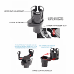 Multifunctional Adjustable Car Cup Holder Expander Adapter Base – Bild 3