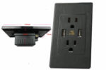 Smart House Dual USB Wall Socket US Plug -White – Bild 2