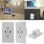 Smart House Dual USB Wall Socket US Plug -White – Bild 3