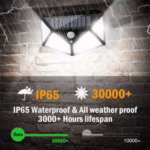 100 LED Outdoor Waterproof PIR Motion Sensor LED Solar Wall Lights – Bild 4