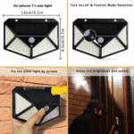 100 LED Outdoor Waterproof PIR Motion Sensor LED Solar Wall Lights – Bild 6