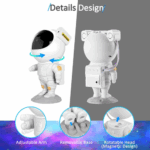 Astronaut Galaxy Star Projector Starry Sky Night Light with BT Speaker – Bild 5