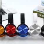 Wireless noise cancelling over ear bluetooth headphones