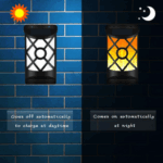 Outdoor Solar-Flammenleuchten mit LED – wasserdichte, flackernde Gartenlichter für Hof & Terrasse – Bild 5