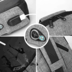 Shoulder Backpacks Sling Bag with USB Connection – Bild 5