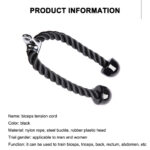 Double head  Fitness Pull Rope Biceps Cord Cable – Bild 5