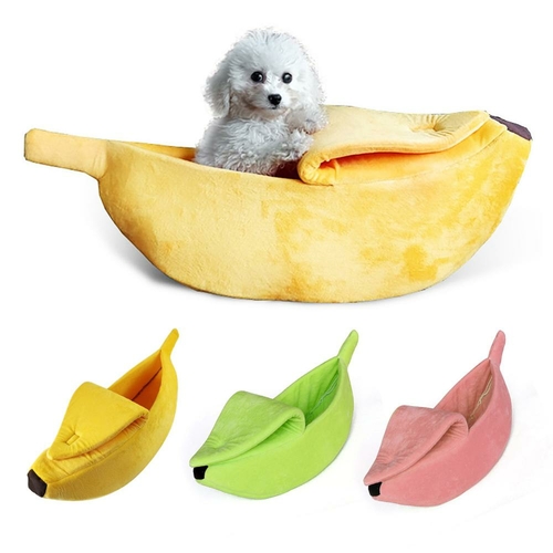 data-656.jpg Funny Banana Cat Bed House Cute Cozy Cat Mat Beds – Bild 1