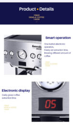 Espresso Coffee Maker Stainless Steel Italian Coffee Machine – Bild 3