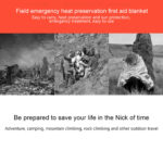 Outdoor Emergency Sleeping Bag Camping First Aid – Bild 2