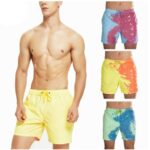 Summer Men Temperature Sensitive Color Changing  Beach Swim Pants