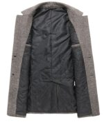 Fashion Plaid Single Breasted Jackets Men's Wool Coats – Bild 3