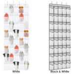 40 Pockets Over Door Hanging Shoe Storage Organizer Rack Holder Closet – Bild 2