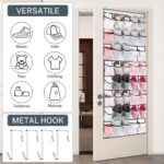 40 Pockets Over Door Hanging Shoe Storage Organizer Rack Holder Closet – Bild 4