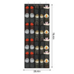 40 Pockets Over Door Hanging Shoe Storage Organizer Rack Holder Closet – Bild 6