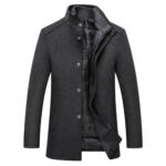 Winter Men Wool Jacket Slim Fit Thick Warm Coat – Bild 2