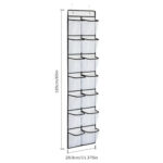 14 Pockets Over Door Hanging Shoe Storage Organizer Rack Holder Closet – Bild 5