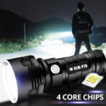 Rechargeable Super Powerful 5000mAh LED Flashlight with Waterproof – Bild 2