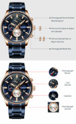 Watch Men Top Luxury Brand Waterproof Quartz Mens Watches – Bild 5