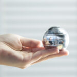 Novelty Decompression Gyroscope Desktop Toy Silver