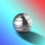 Novelty Decompression Gyroscope Desktop Toy Silver – Bild 3