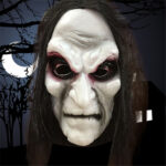Halloween Mask Zombie Prop Long Hair Ghost – Bild 4