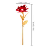 24K Foil Plated Red Rose Valentine's Day Gift – Bild 2