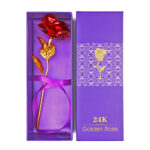 24K Foil Plated Red Rose Valentine's Day Gift – Bild 3