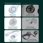 Summer Portable Mini Cooling Fan Rechargeable Bladeless Neck Fan – Bild 5