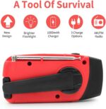 Emergency Hand Crank Radio Solar Power Bank – Bild 2
