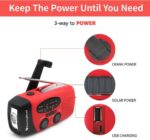Emergency Hand Crank Radio Solar Power Bank – Bild 4