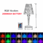 Diamond Table Lamp Acrylic Decoration RGB Desk Lamps with Remote