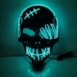 Halloween Scary One-Eyed Pirate Mask Cosplay Led Mask – Bild 9