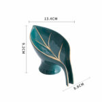 Ceramics Leaf Shape Soap Box Bathroom Soap Holder Storage – Bild 5