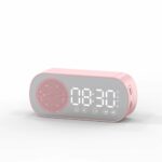 Music Alarm Clocks Mirror FM Radio LED Bluetooth Speaker – Bild 7
